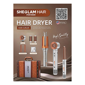 پک سشوار چندکاره شیگلم مدل دایسون همراه کرلی شیگلم SHIGLAM Dyson Design (اصل)